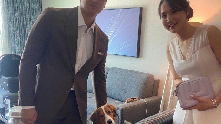 【MLB】大谷翔平、真美子夫人＆デコピンも加わった家族オフショット公開！ 「すばらしい思い出をありがとう」